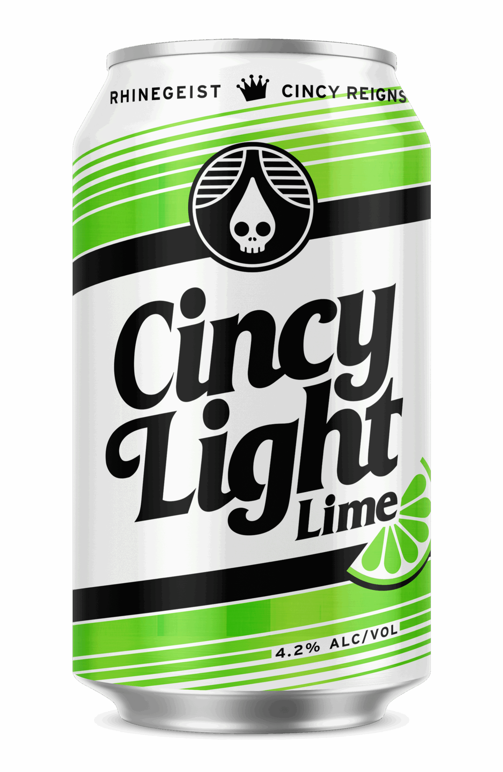 CincyLight_Lime_12oz_Render - Cincy Light Lager, A Rhinegeist + Cincy Reigns Collaboration